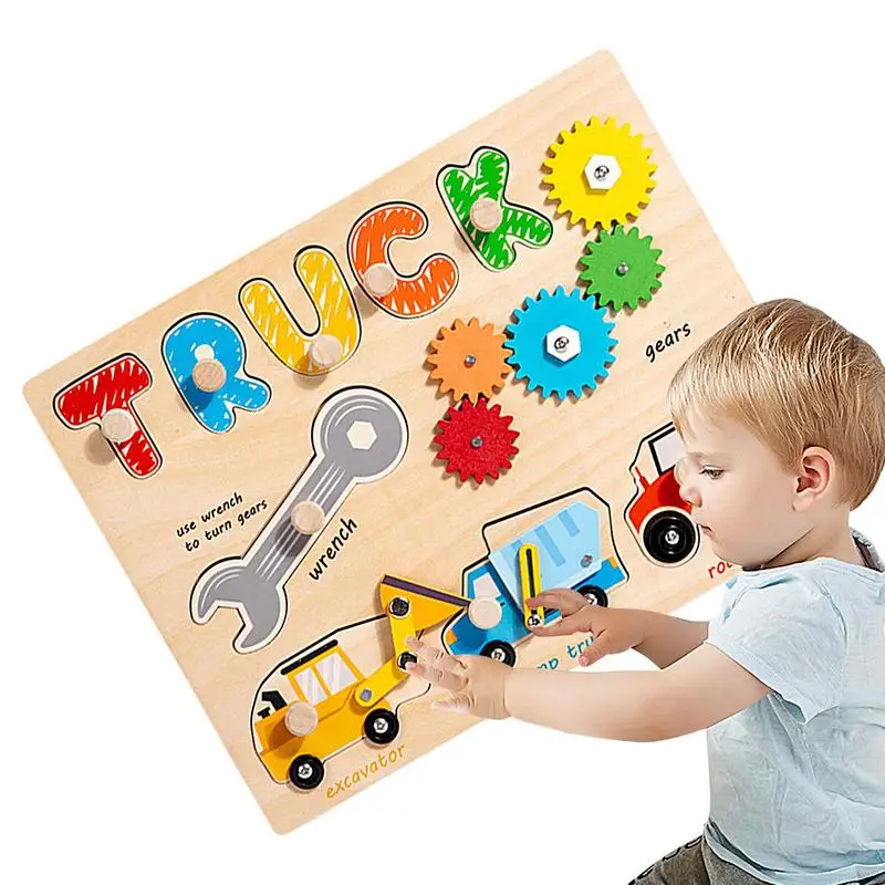 Tavola sensoriale Montessori tavole di legno Fidget sensoriali Montessori attività di apprendimento prescolare puzzle a mano da viaggio apprendimento e