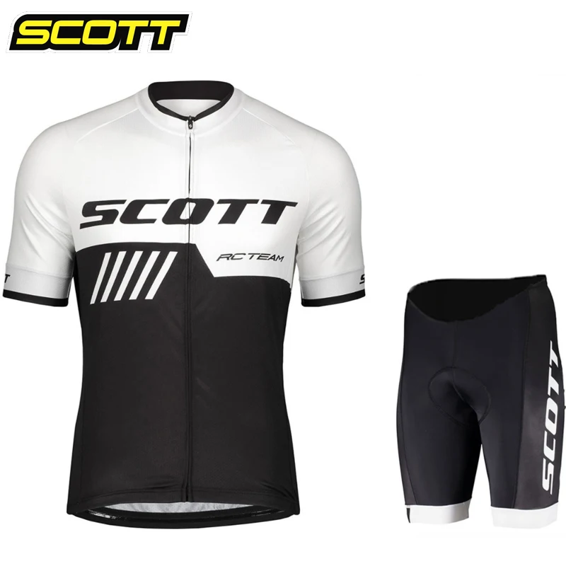 Cycling Jersey 2023 Team SCOTT Men Cycling Set Racing Bicycle Clothing Suit Breathable Mountain Bike Clothes Sportwears