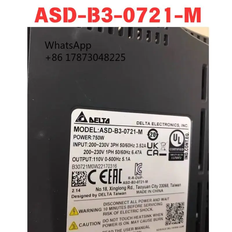 Б/у Сервопривод ASD-B3-0721-M Функциональный тест ОК