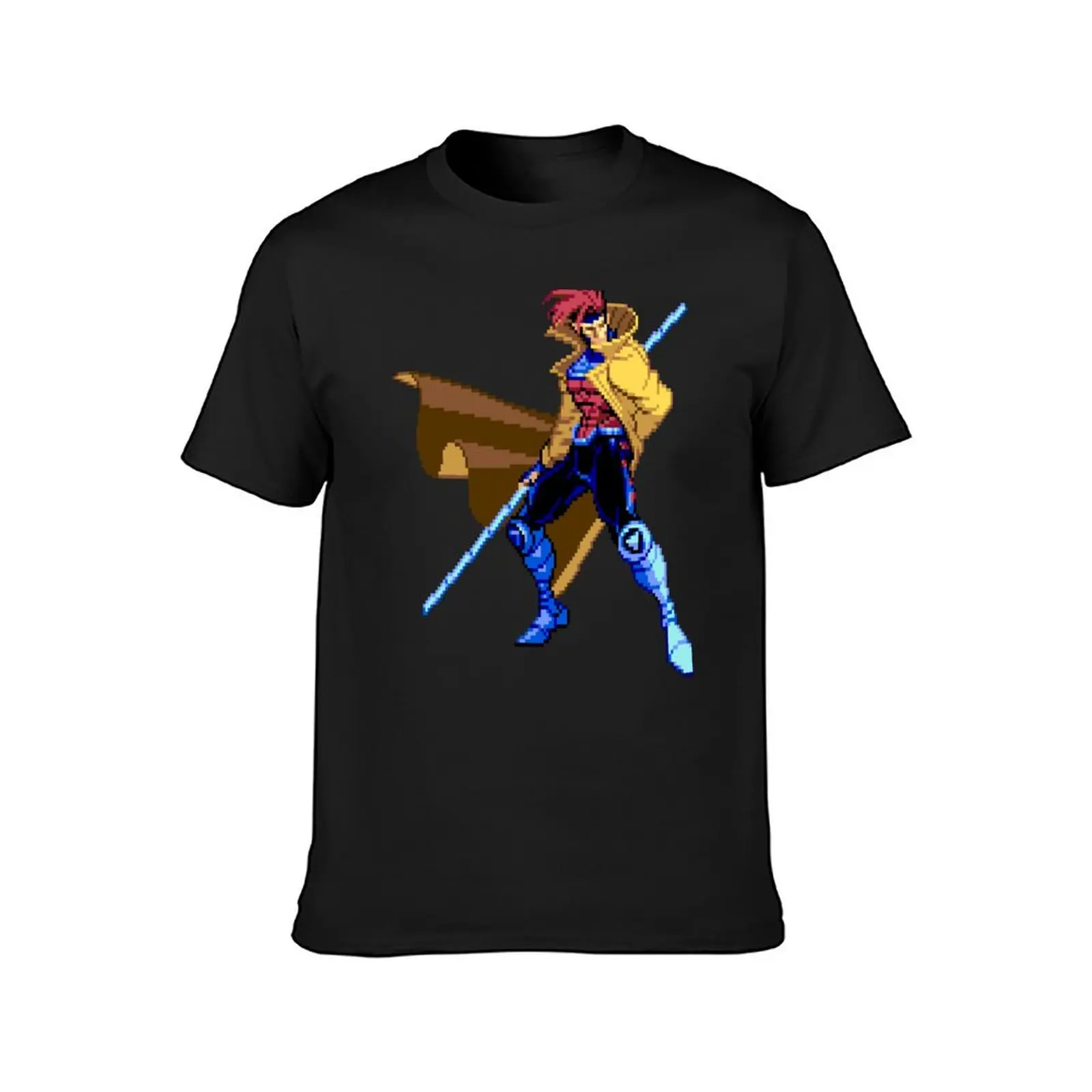 Gambit Stance MvC2 T-Shirt plain summer tops customs Men's t-shirt