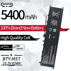 New BTY-M57 Laptop Battery For MSI GP66 GP76 MS-17K3 Leopard 10UG Series Notebook 15.2V 82WH 5400mAh Free tools