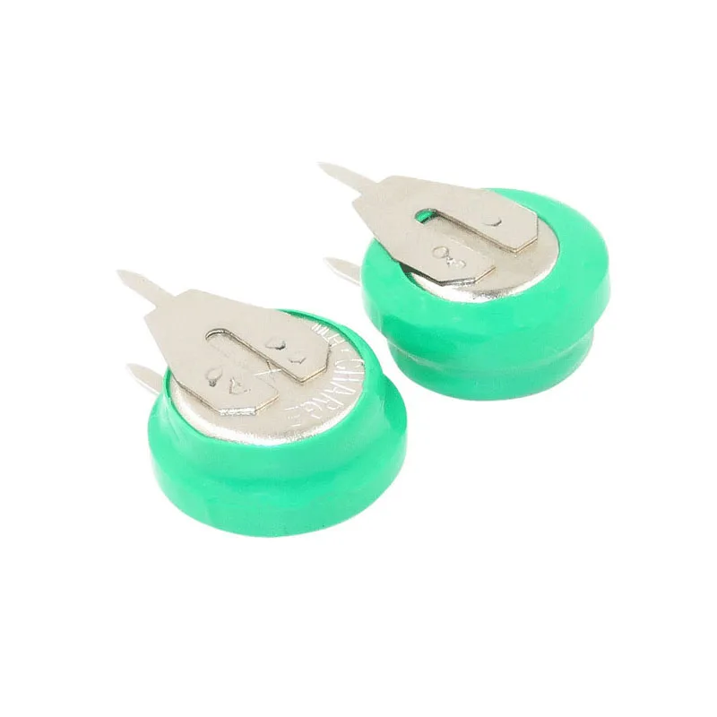 10-100pcs 1.2V 40mAh Ni-MH Rechargeable Battery Button Coin Cell with Welding Pins for Toy Timer Solar Energy Electric