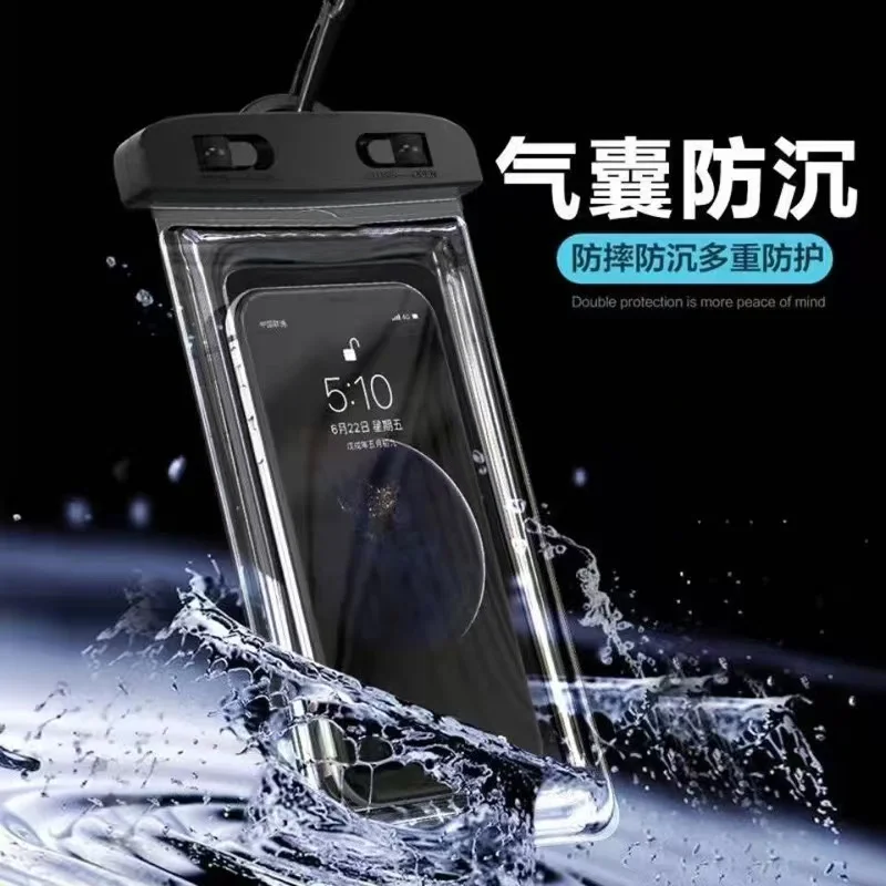 Juste de protection étanche pour téléphone portable, sac airbag, équipement de natation, eau chaude sur le parc, eau chaude, 3, 4