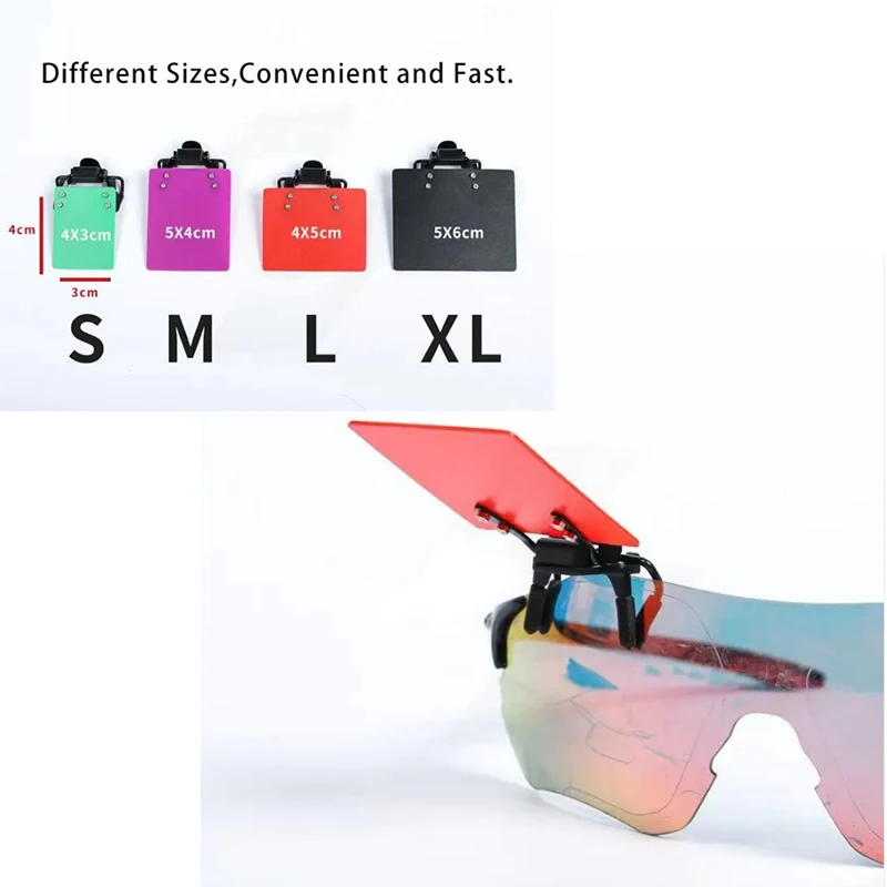 Speciale Eye Blinder tiro con l\'arco clip scudo da tiro al lato di occhiali o cannocchiale a tesa non inclusi diverse dimensioni e colori