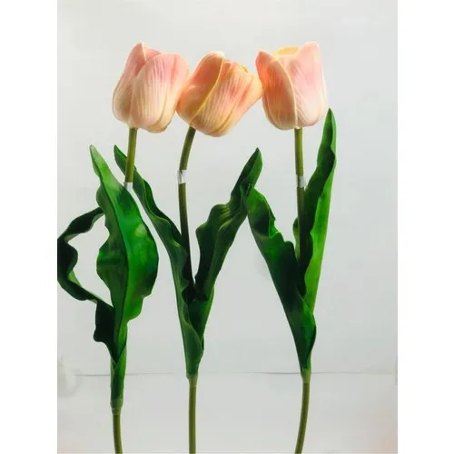 In My Home Yellow/Red Artificial Wet Tulip True Of tissue pcs set 65CM