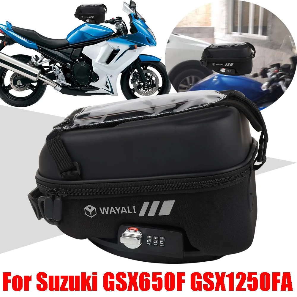 

For SUZUKI GSX650F GSX1250FA GSX650 F GSX 650 F 650F 1250 FA 1250FA Accessories Tank Bag Tanklock Luggage Storage Bags Backpack