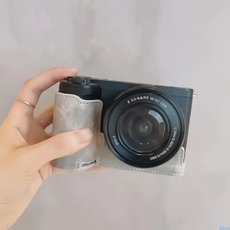 R91a Fashion Pu Leather Cover для ZVE10 II Идеально подходит для блоггеров и любителей фотографии.