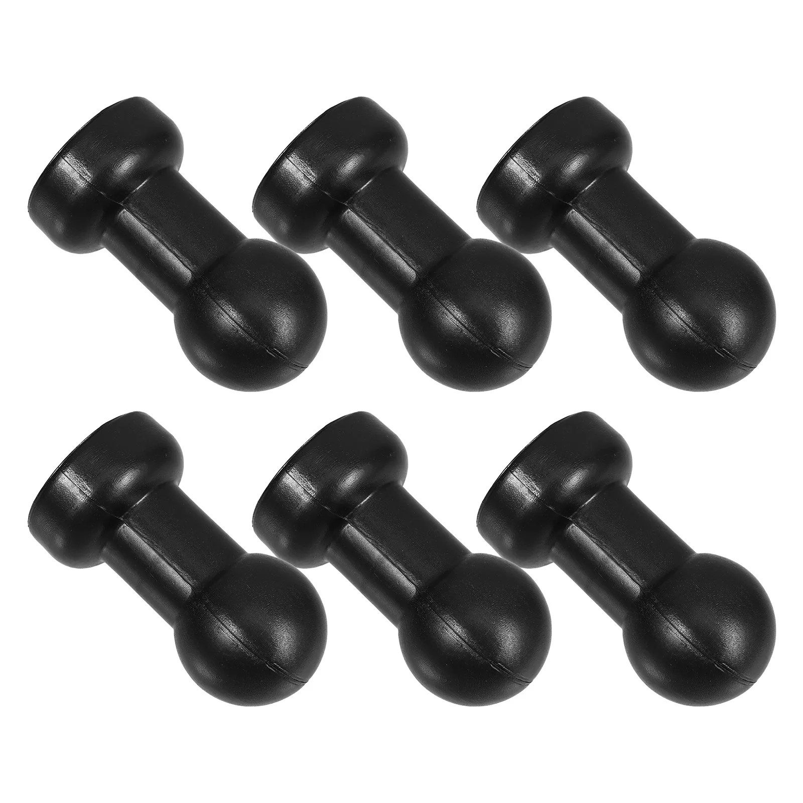 

6pcs Trampoline Pipe Cap Durable Steel Spherical Design Protective Leg Guard Replacement Mini Covers Jump Bed Tube Connectors