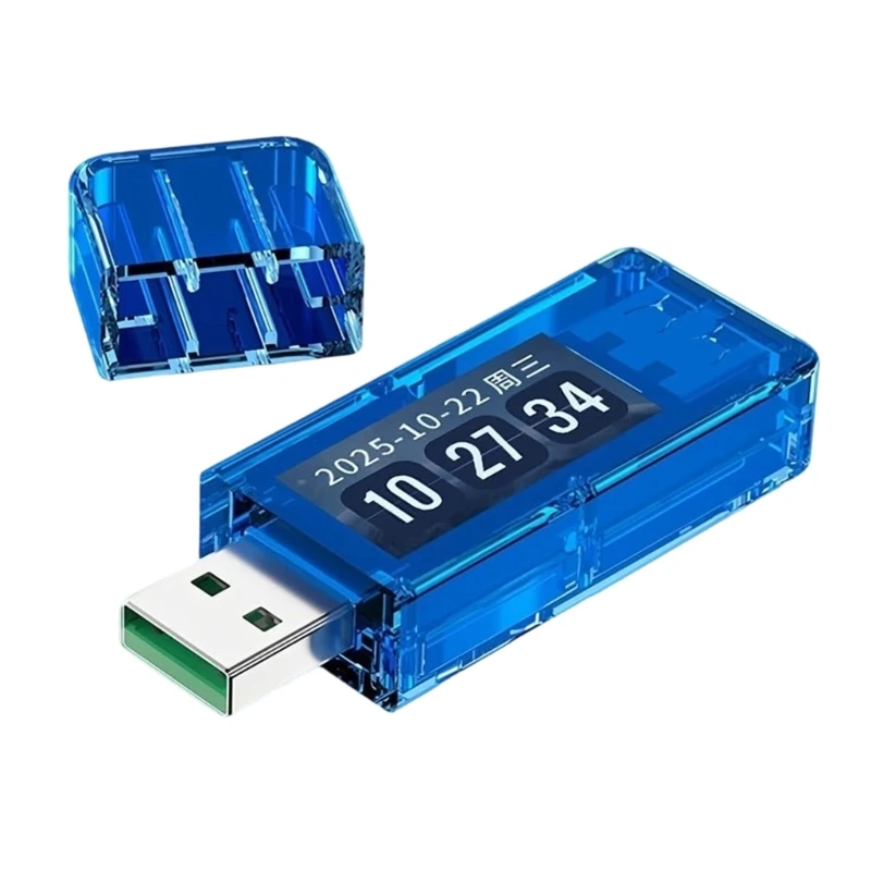 U55C Durability USB Current Voltages Tester Charging Detector Intelligent for Improved Protections 360Degree Rotating Design