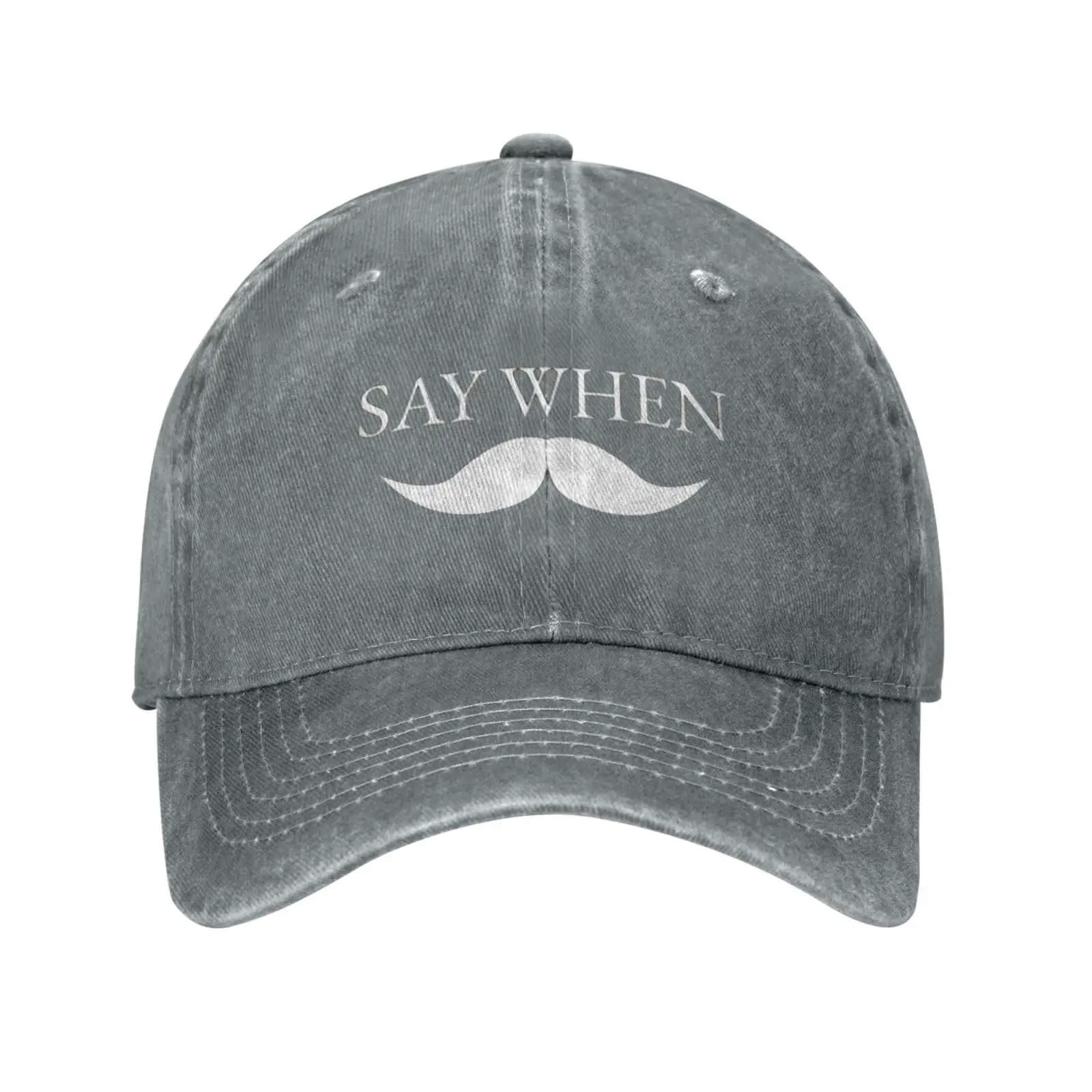 Say When Tombstone Adult Adjustable Classic Washed Casquette Caps Baseball Cap for Man Woman