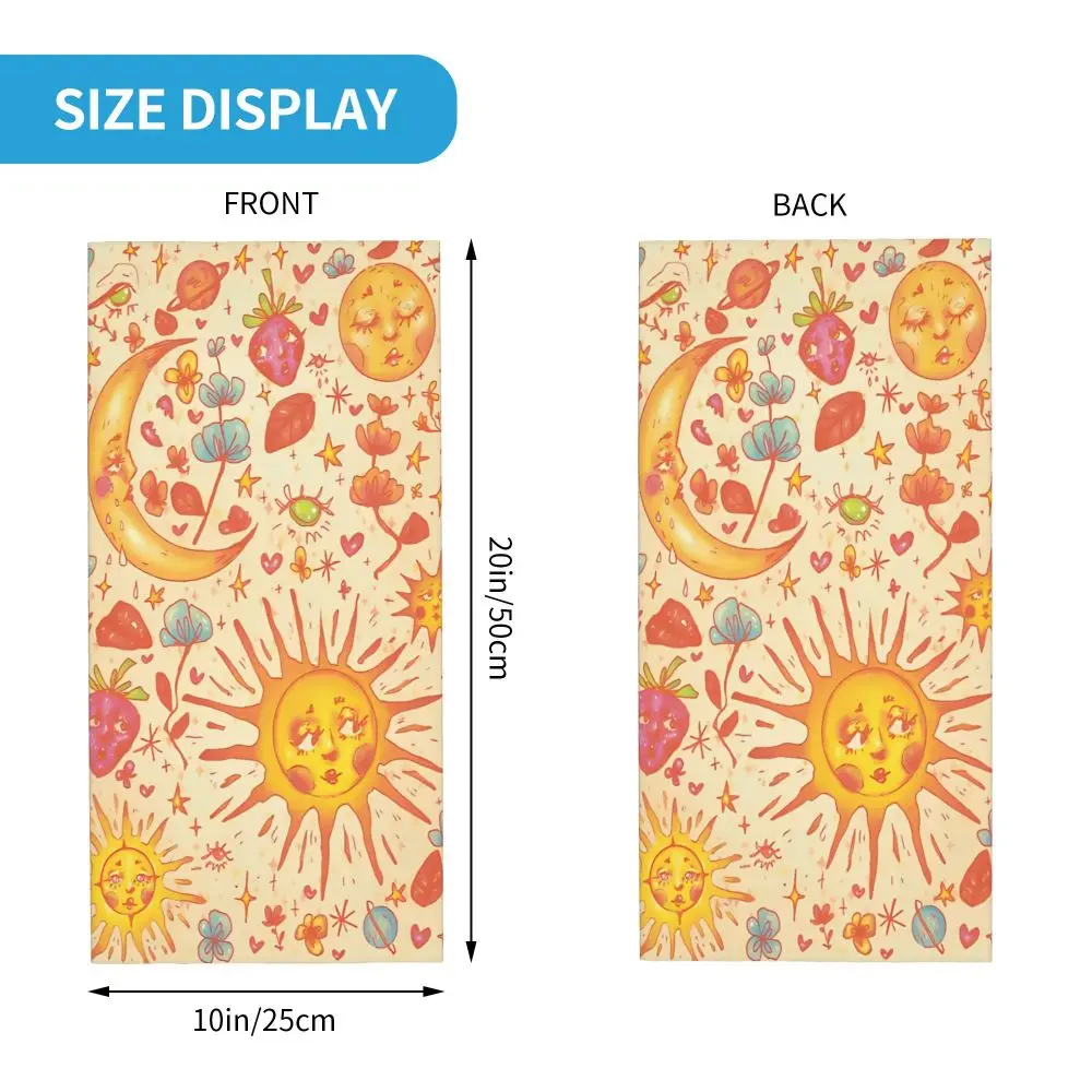 وشاح الربيع السماوي منديل الرقبة قناع الوجه البوليستر