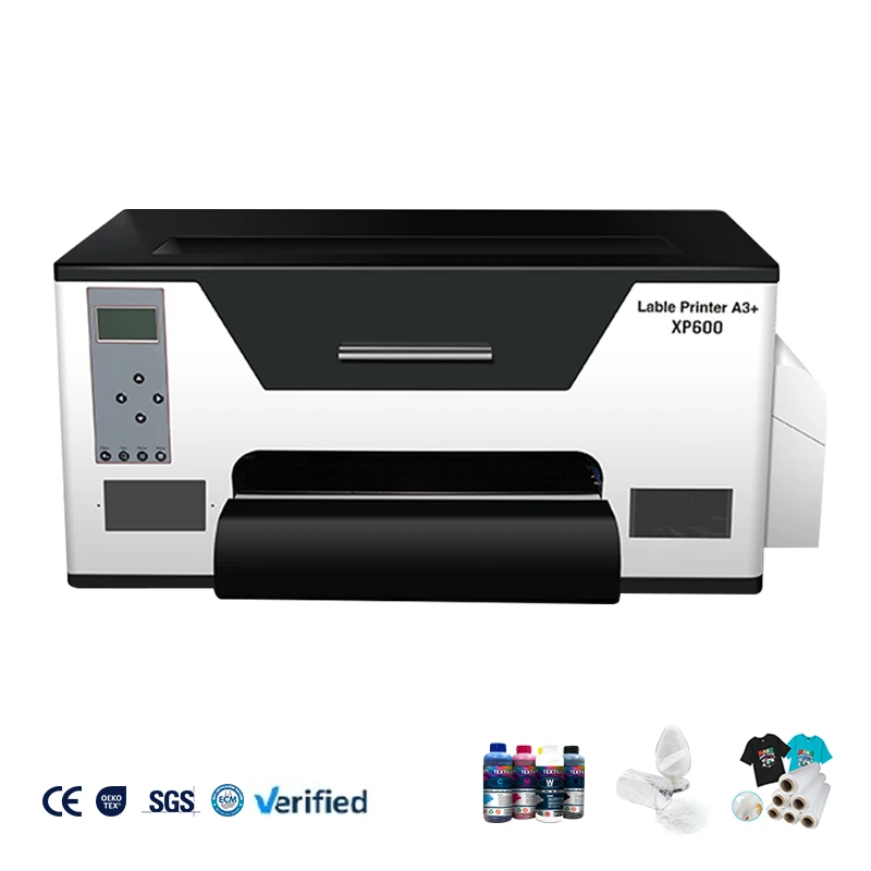 A3 DTF Printer With Epson XP600 Print Head, Direct To Film Heat Transfer Machine, White Ink Circulation, PET Film Support