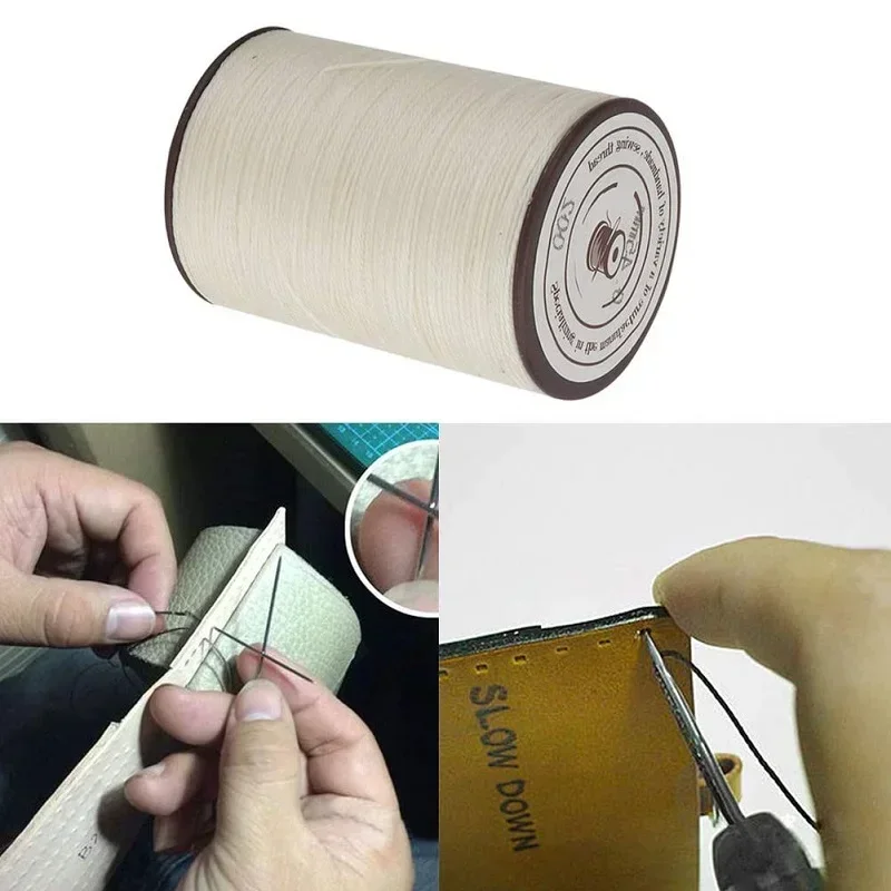 0.35 -0.45 -0.55 - 0.65mm 63colors Polyester Waxed Line Leather Craft Sewing Wax Thread Cord Round Leather Sewing Wax Thread DIY