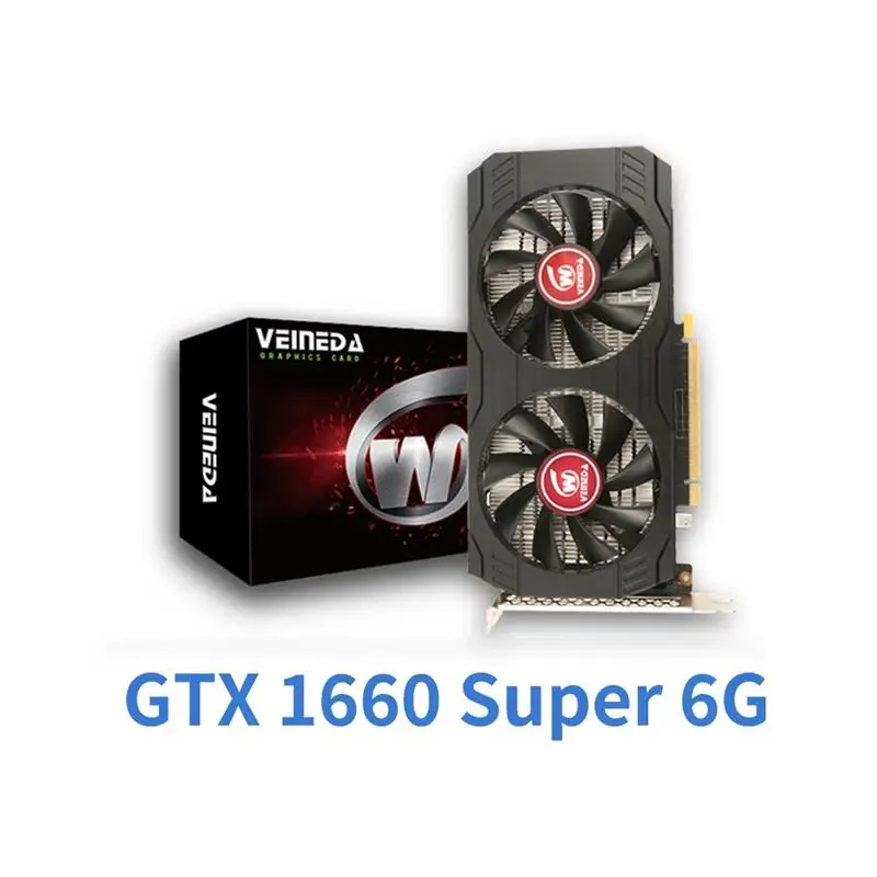 New! Graphics Cards gtx 1660 super 6GB 192Bit GDDR6 7000mhz GPU PC Video Cardfor nVIDIA Geforce Series games