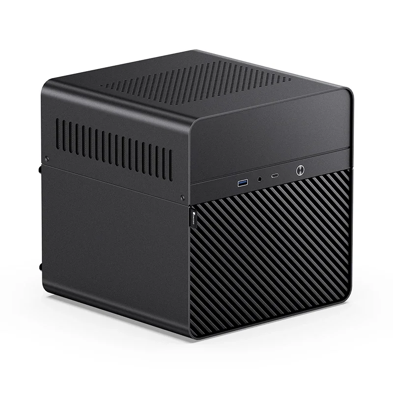 

JONSBO N2 ITX Mini NAS Server Small Case All-In-One Aluminum Suitcase Portable Case 5 Hard Disk Location Hot-Swappable Chassis