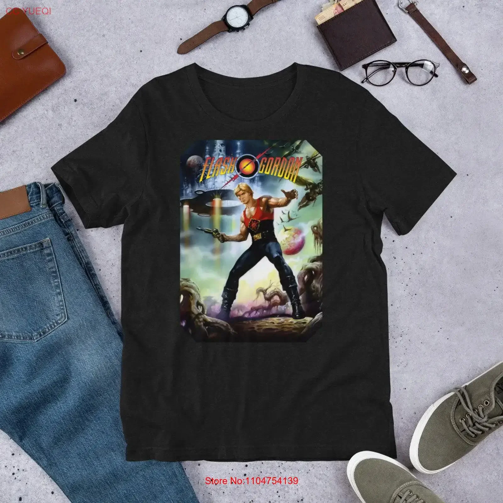 Футболка Flash Gordon 1980, космическая опера Майка Ходжеса, с участием Сэма Дж. Джонса, Мелоди Андерсон, Орнеллы Мути, Макса фон Сидоу и Топола V1