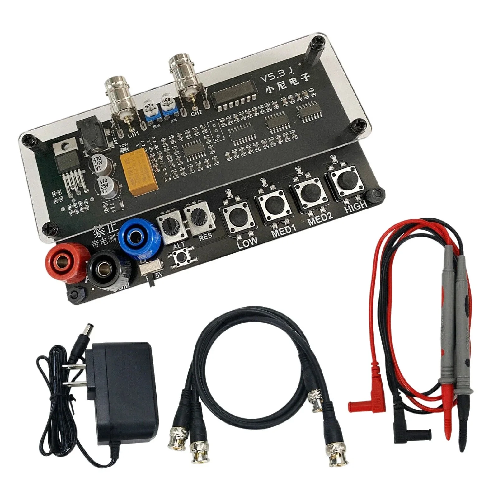 VI Curve Tester Two-Channel Input Acrylic verison Dual-Channel Display Alternate Display Shows Four Test Frequencies