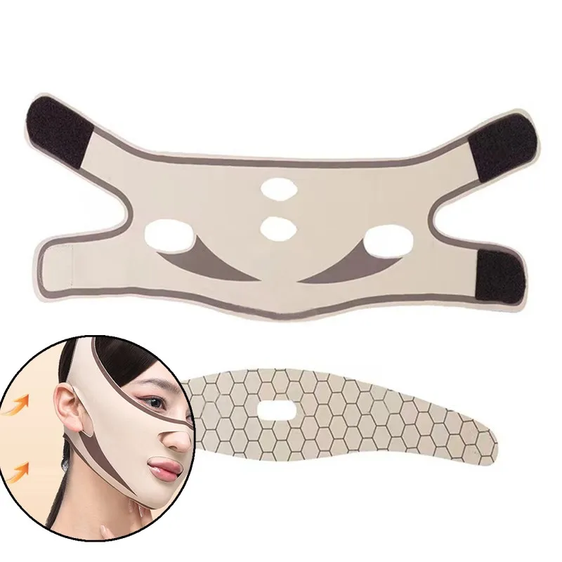 1 قطعة تنفس الخامس الوجه الفرقة الخد رفع وجوه رقيقة حزام تقليل الذقن المزدوجة الخامس خط تشكيل ضمادة المضادة للتجاعيد أداة العناية بالوجه #1