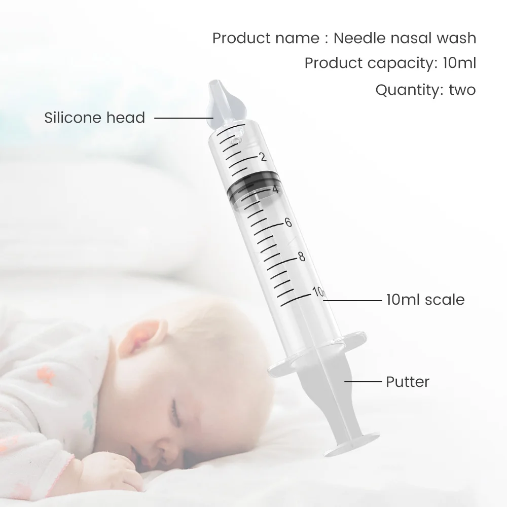 New Baby Nose Cleaner Rhinitis Nasal Washer Needle Tube Baby Nasal Aspirator Cleaner Syringe Baby Nose Washing for Children