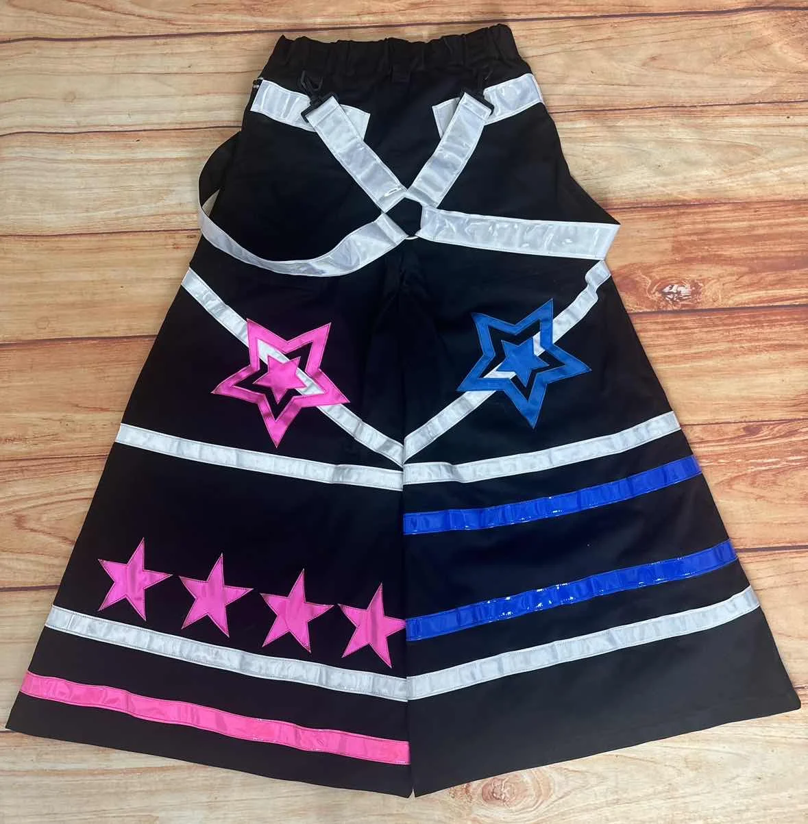 PHATTPANT Phat Celana DJ Celana Melbourne Shuffle Asimetris Raver Celana Heatwave Rave Gear Bintang C009