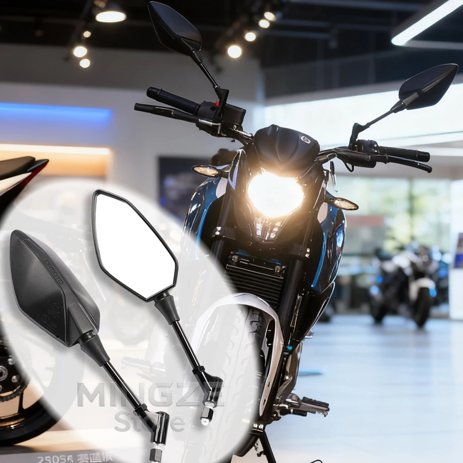 

For CFMOTO Accessories NK150 250 300 400 650NK 650MT Original mirror Motorcycle Original mirror 10MM