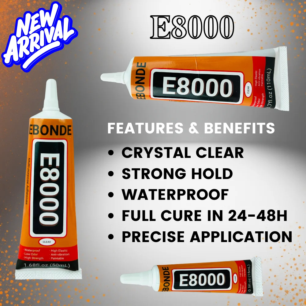 e8000-multi-purpose-liquid-glue-super-strong-adhesive-for-jewelry-crafts-rhinestones-e-8000-diy-phone-screen-glass-15-50-110ml