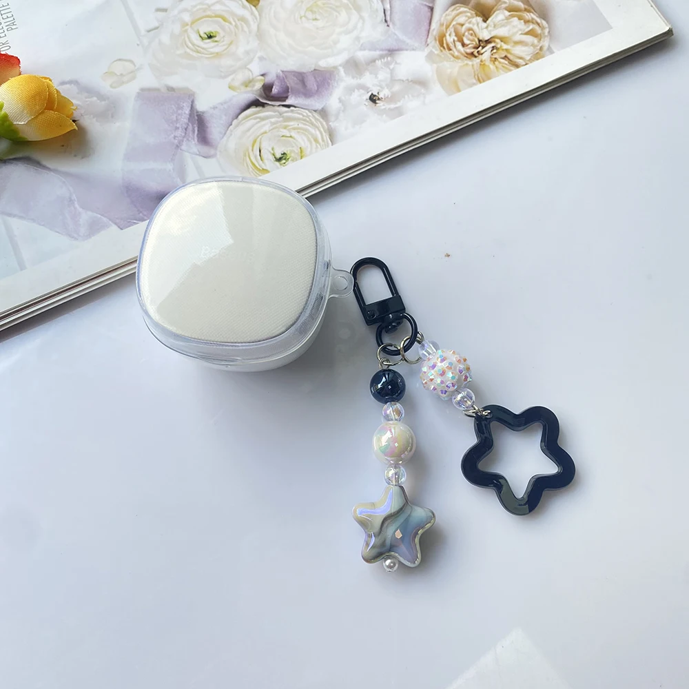 Прозрачный чехол для Samsung Galaxy Buds live/2pro/Buds FE, чехол с мультяшной звездой/силиконовый чехол для наушников Galaxy Buds2 pro, чехол