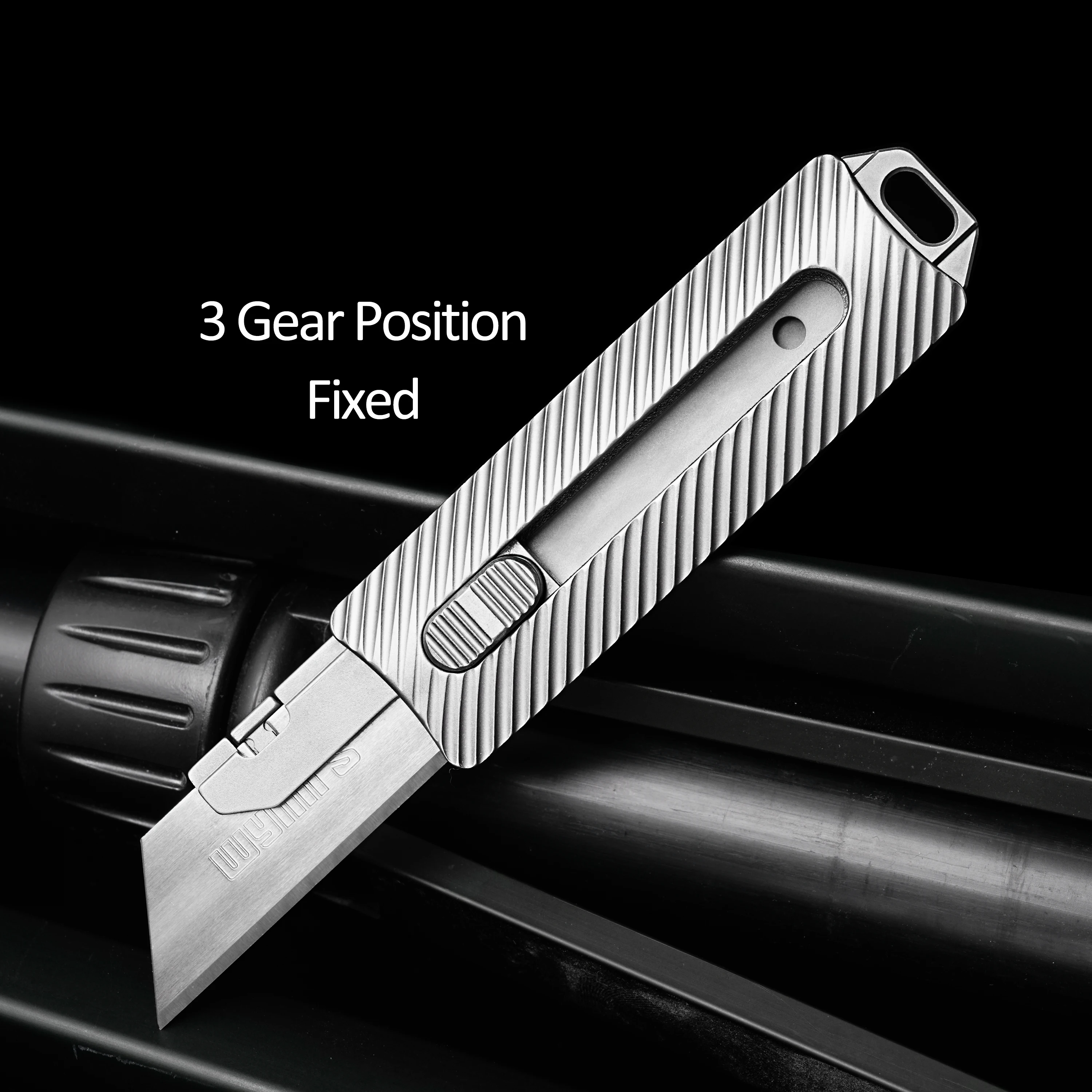 Titanium Alloy Art Knife Sharp High Density Durable Cutting Paper Unboxing Self Defence Practical EDC Tools With Ten Trapezoidal