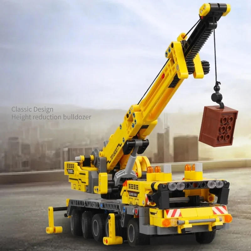 

Compatible MOC Sets Technology Series Building Blocks City Mobile Construction Crane Children's Toys Assembling Gift