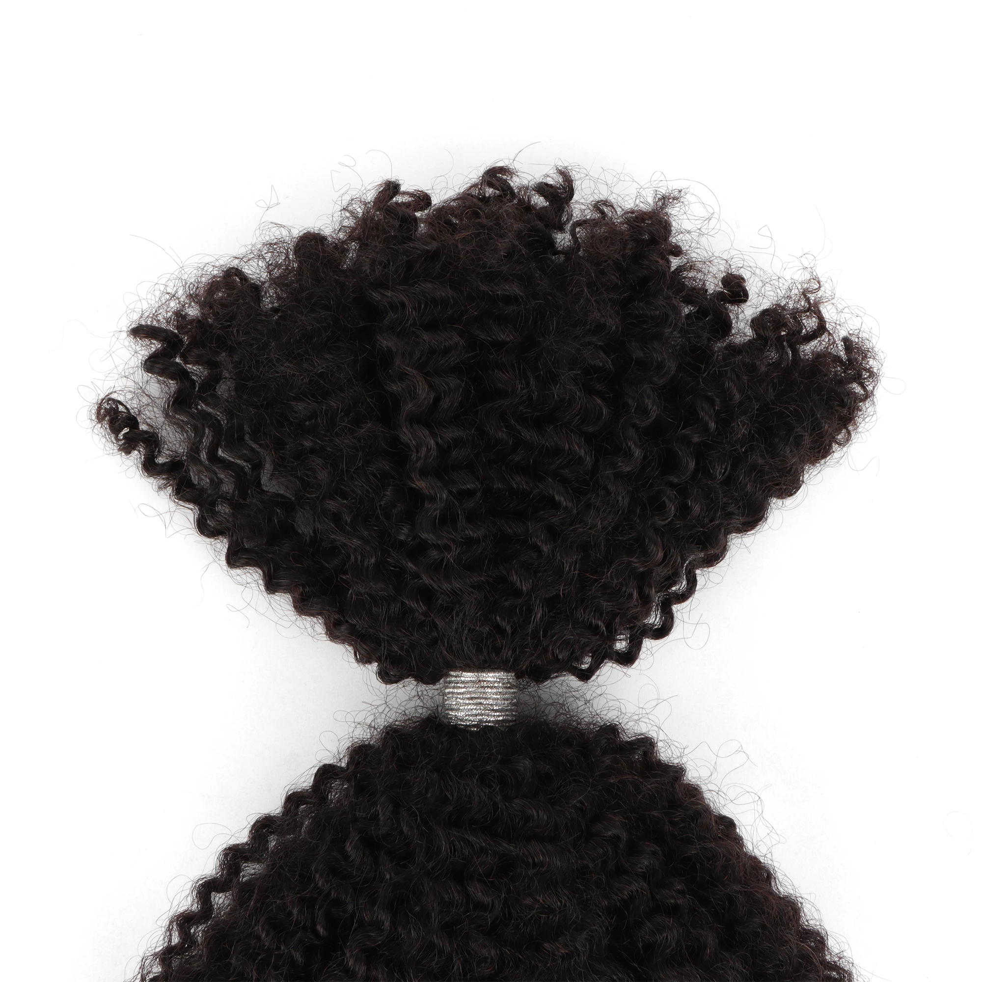 AHVAST Afro Kinky Bulk Brazillian 4C Natural Color Hair Bulk Kinky Curly 50g/1Pc for Micro Twist