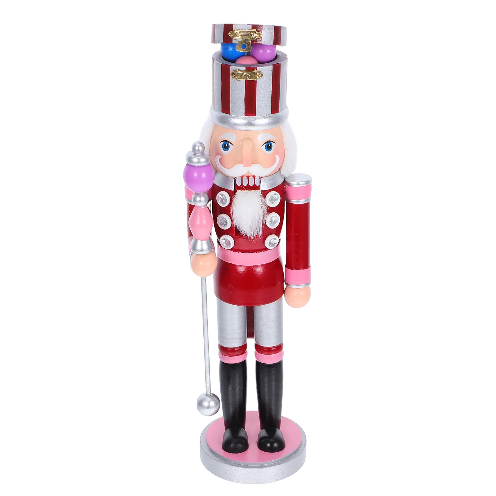 

Christmas Wooden Nutcracker Soldier Hand Painted Traditional Home Decor Holiday Party Centerpiece Festive Table Decoration