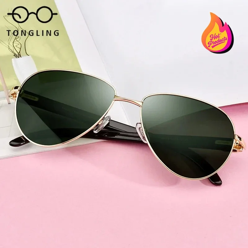 Highend Fashion Men Full Frame Natural Buffalo Horn Glasses High-Quality Handmade Women Lightweight Comfortable Outdoor Sunglass