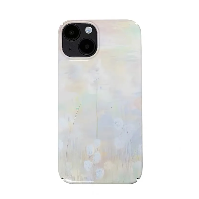 

Colorful Dyeing of Small Flowers Art Stripes Shockproof Case for IPhone 16E 15 14 13 Pro Max Back Phone Cover for 12 11 XS Cover