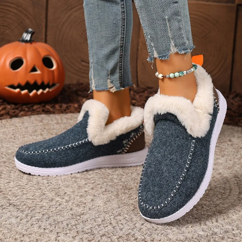 Women's Boots 2026 Trend Winter Boots with Fur Keep Warm Shoes Women Ankle Boot Snow Botas Mujer Casual Winter Footwear Fur Boot