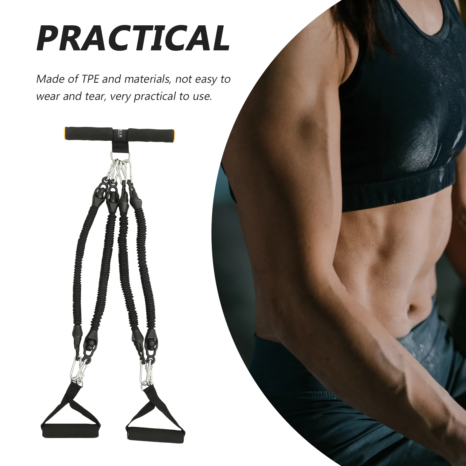 

Multifunctional Tension Rope Elastic Resistance Band For Home Fitness Bodybuilding Arm Puller Biceps Shoulder Training Equipment