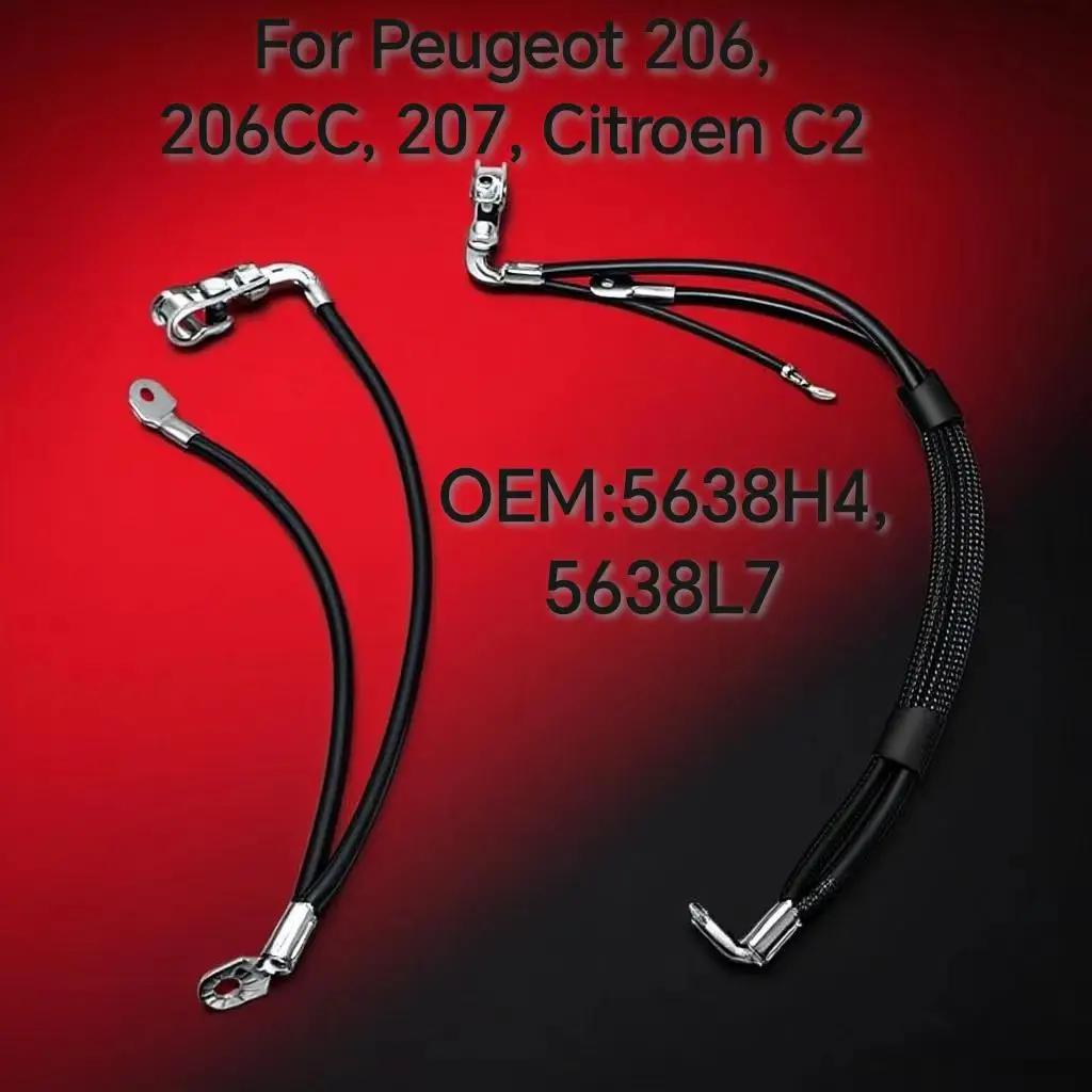 

5638H4, 5638L7 For Peugeot 206, 206CC, 207, Citroen C2: Battery Negative Wire (Ignition Connection Wire), Part No. 9646222180