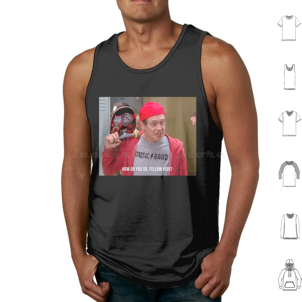 Fellow Kids Meme Tank Tops Print Cotton Fellow Kids Meme