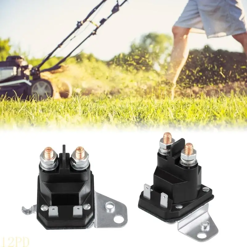 12PD Practical 4 Terminals 12V 100A Starter Relays Replacement Solenoid Accessory With Ridings Lawn Mowers and Tractors
