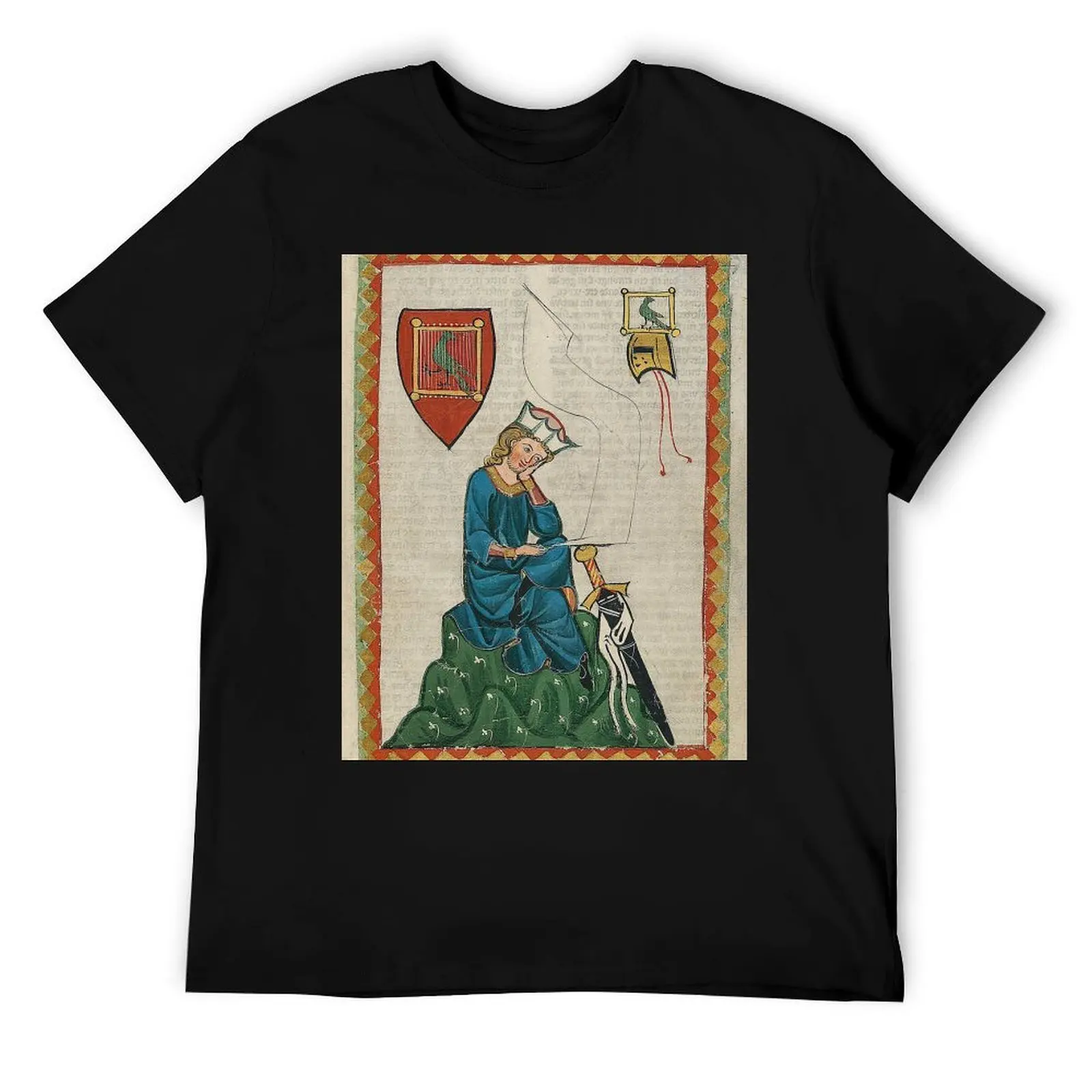 

Walther von der Vogelweide... medieval German knight and poet T-Shirt essential t shirt man t shirt heavy cotton T-Shirt
