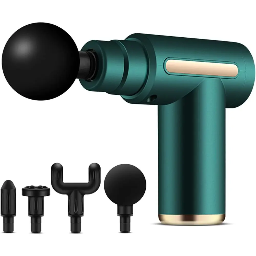 Massage Gun for Body, Percussion Deep Tissue Massage Gun with LCD Screen and 4 Massage Heads, Fascia Gun to Relieve Muscle Pain