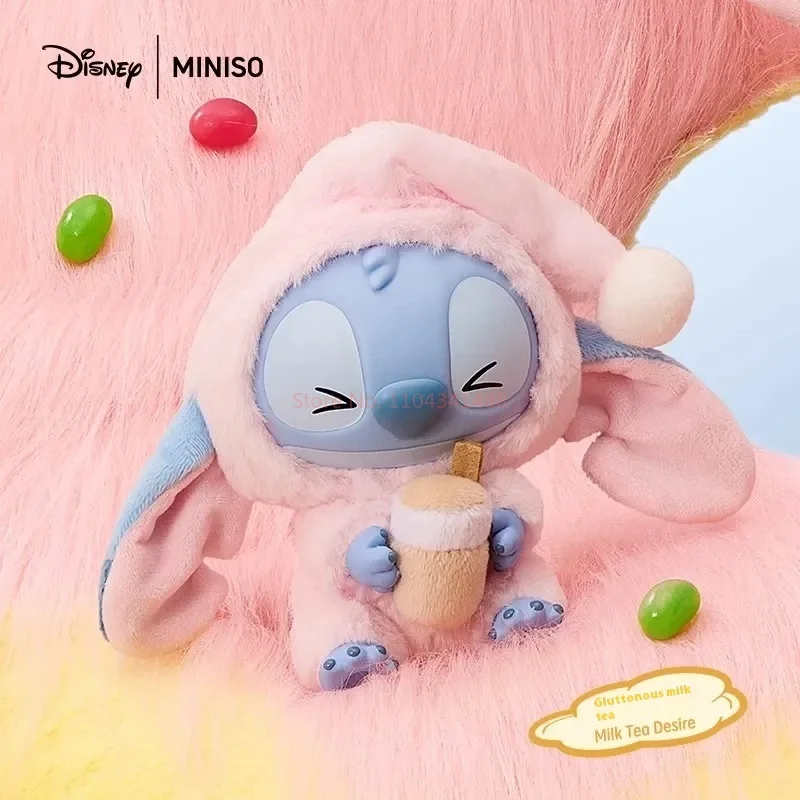 100% Echte Stitch Eat Something Before Sleep Series Blind Box Toy Mystery Box Anime Figuur Stitch Doll Hanger Ornamenten Geschenken