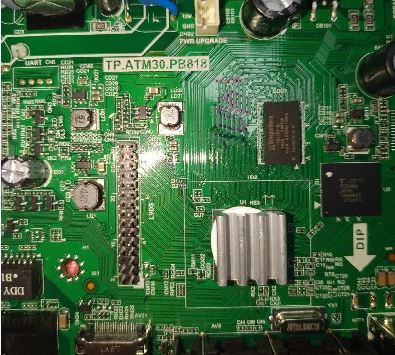 TP. ATM30.PB818 Pbtiga Dalam Satu Universal WiFi Dual Core Smart TV placa base enviar Control remoto en inglés