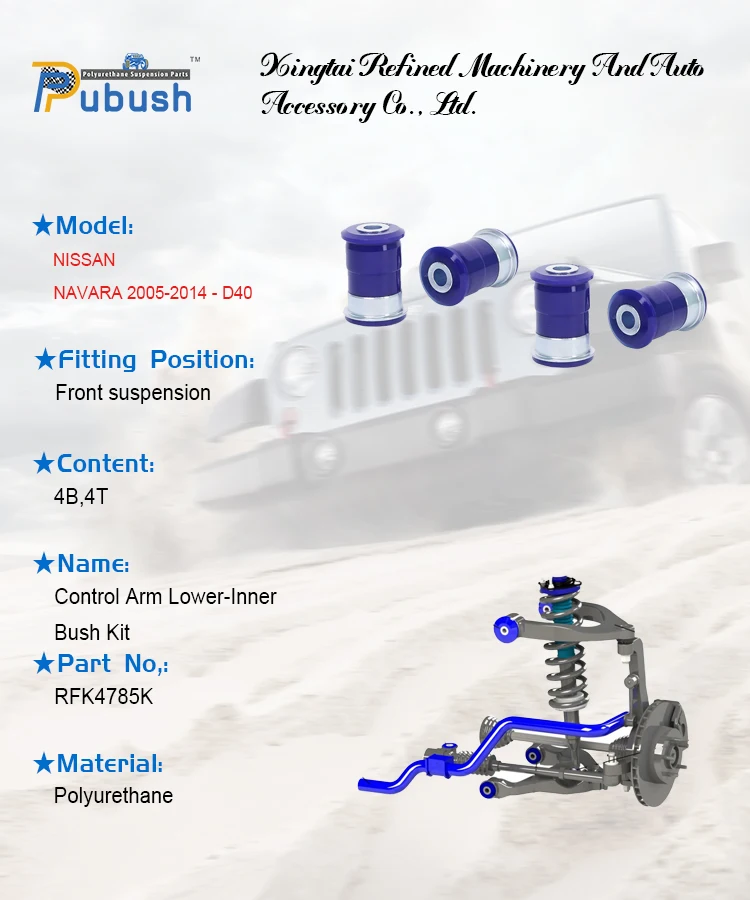 Andere Aufhängungsteile Polyurethan-Buchse Querlenker unterer innerer Buchsensatz RFK4785K für NAVARA ab 2015 – NP300