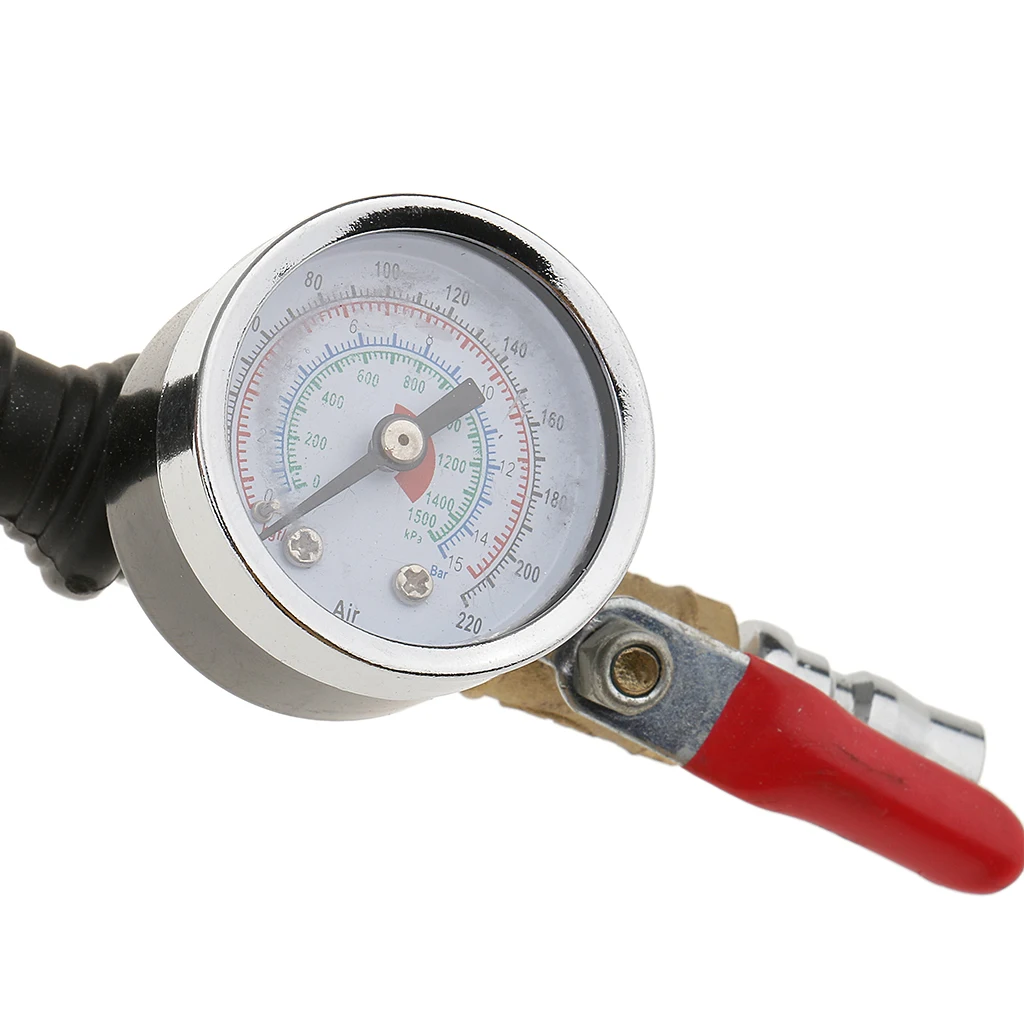 Universal Tire Compressor Inflator With Tyre Air Pressure Gauge