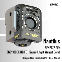 Fan Duct 360° Flow for Bambu P1S X1C BEN2C Bambu Lab Fan Duct 360° Flow Cooling Customised for P1 X1 series 3D printers