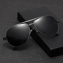 New Polarized Sunglasses Men Metal Double Beam Sunglasses Women Riding and Running Windproof Eyewear UV400