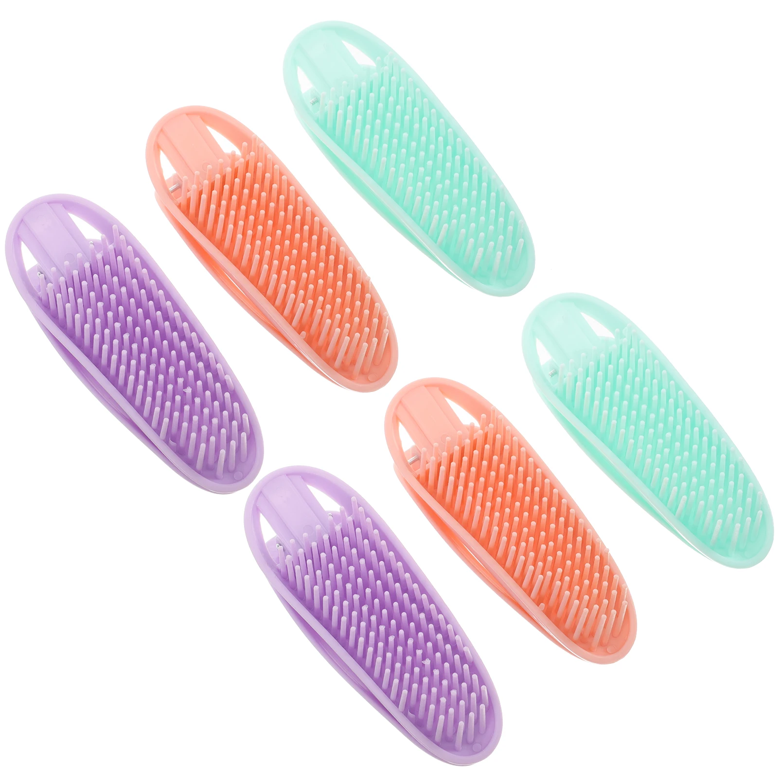 

6pcs Volumizing Root Clips For Curly Lightweight Resin Plastic Easy Carry Home Travel Use Clips Hair Volume Tools Large Hair