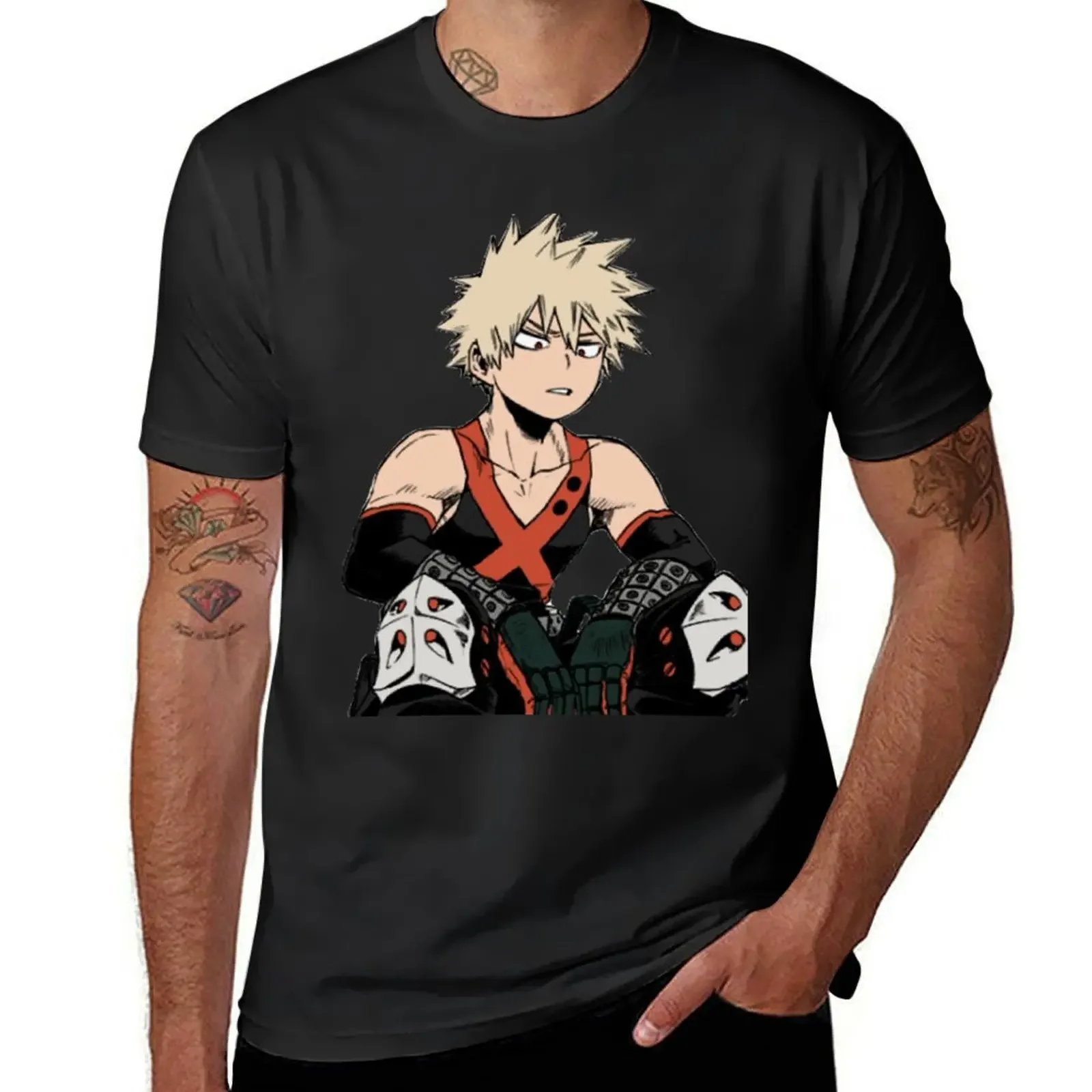 Camiseta Katsuki Bakugo para hombre, ropa hippie, tops de verano, camisetas bonitas