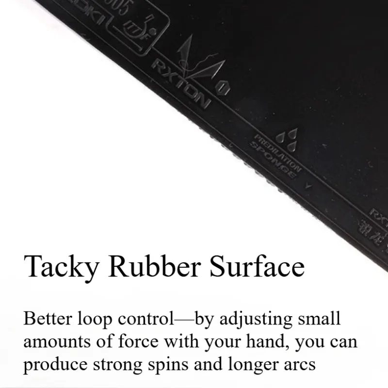 LOKI Table Tennis Rubber RXTON 1 Diamond Internal Energy with High Density Sponge Pre-Oiled · No Priming Needed Ping Pong Rubber