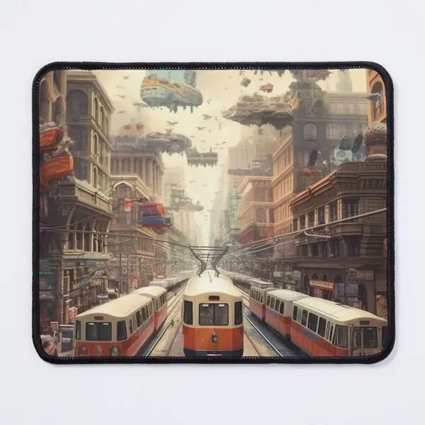 Train City  Mouse Pad PC Computer Desk Mousepad Printing Mat Anime Carpet Table Gamer Play Mens Keyboard Gaming